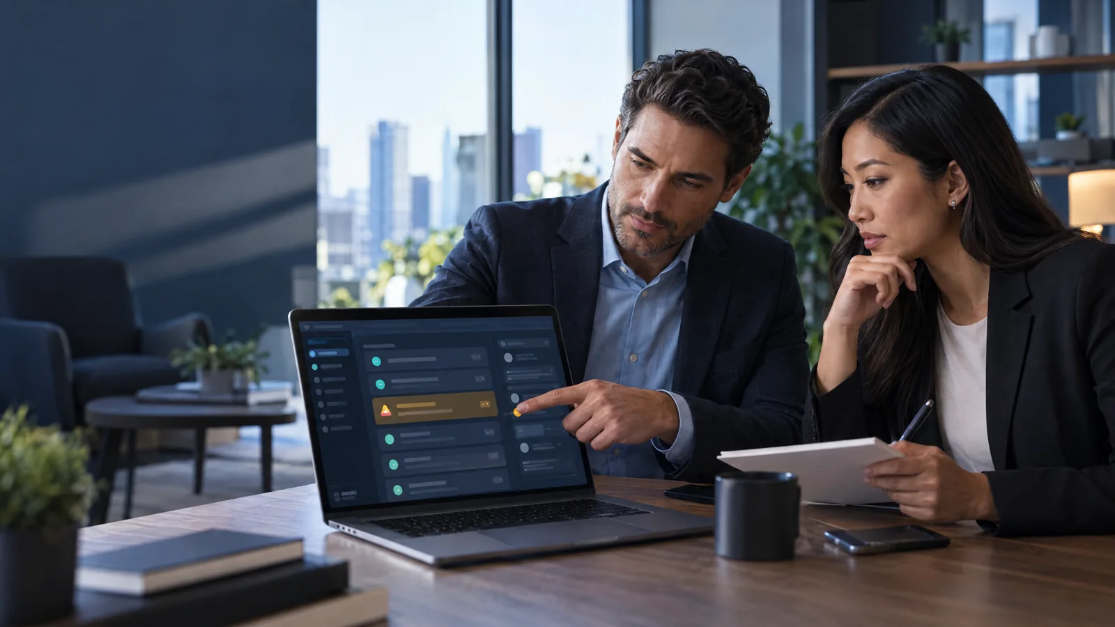 Real estate operations team reviewing an AI workflow exception and deciding who should take over